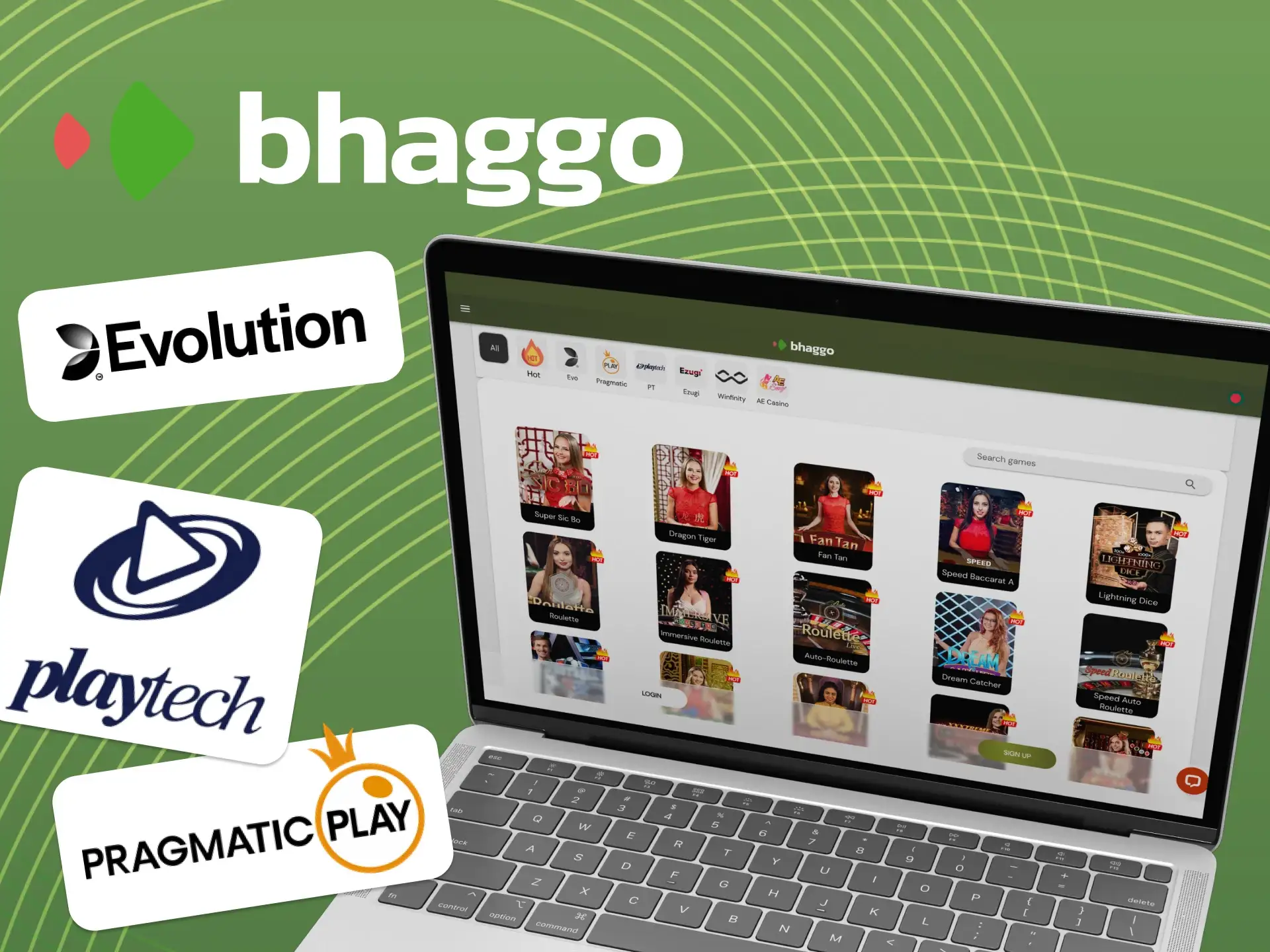 Bhaggo casino game providers.