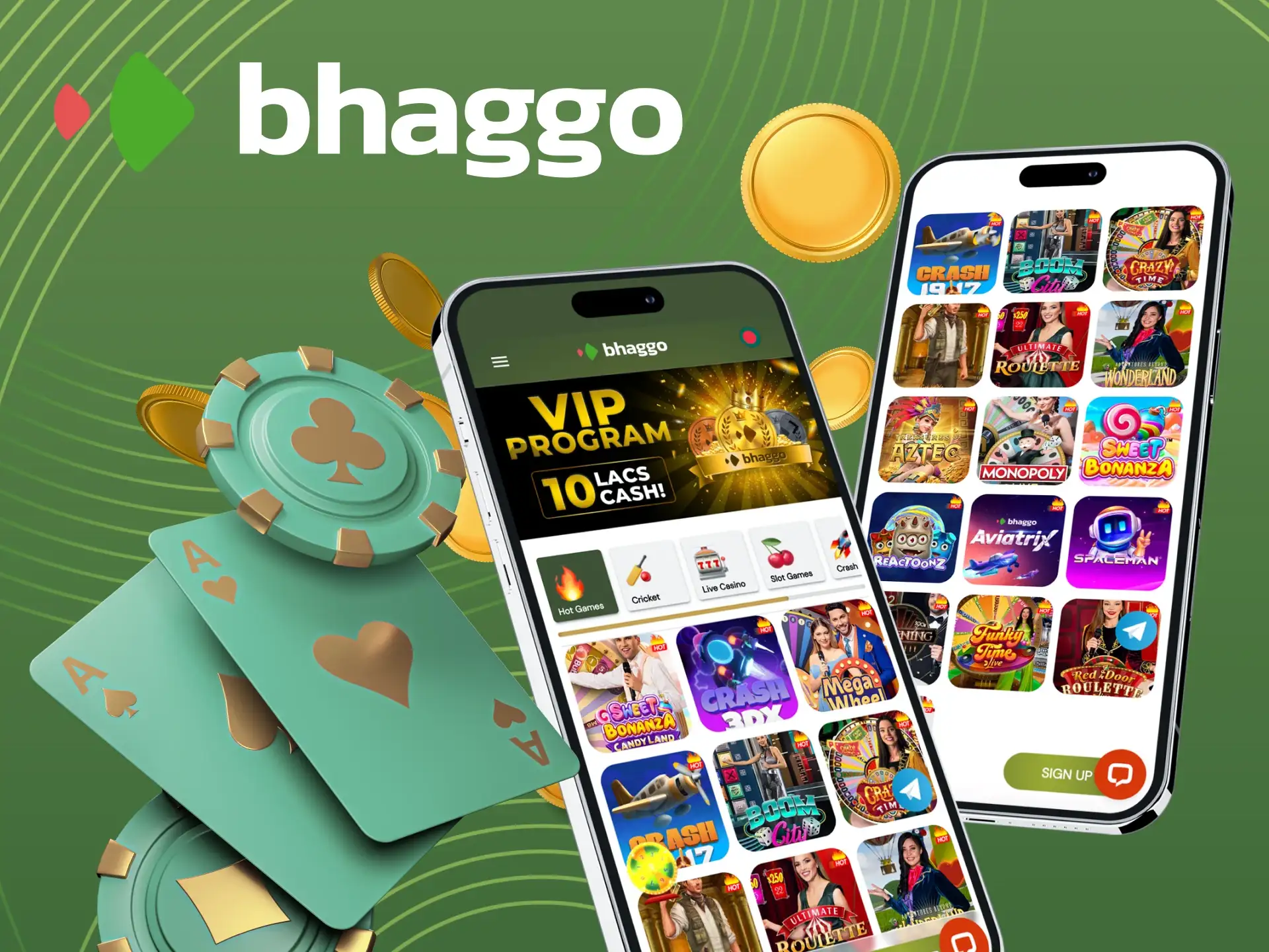 The Bhaggo mobile site is a great alternative to the app.