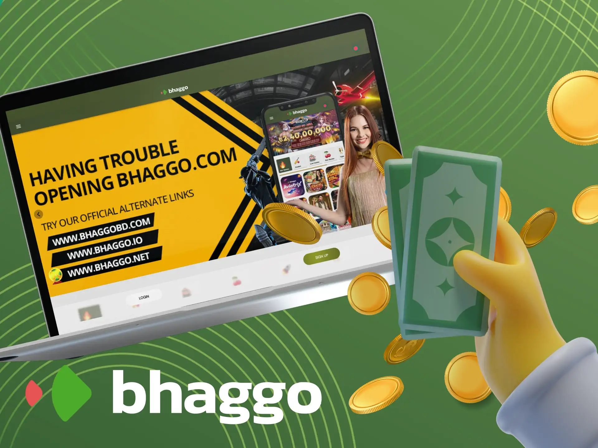 What payment systems can I use at Bhaggo online casino.