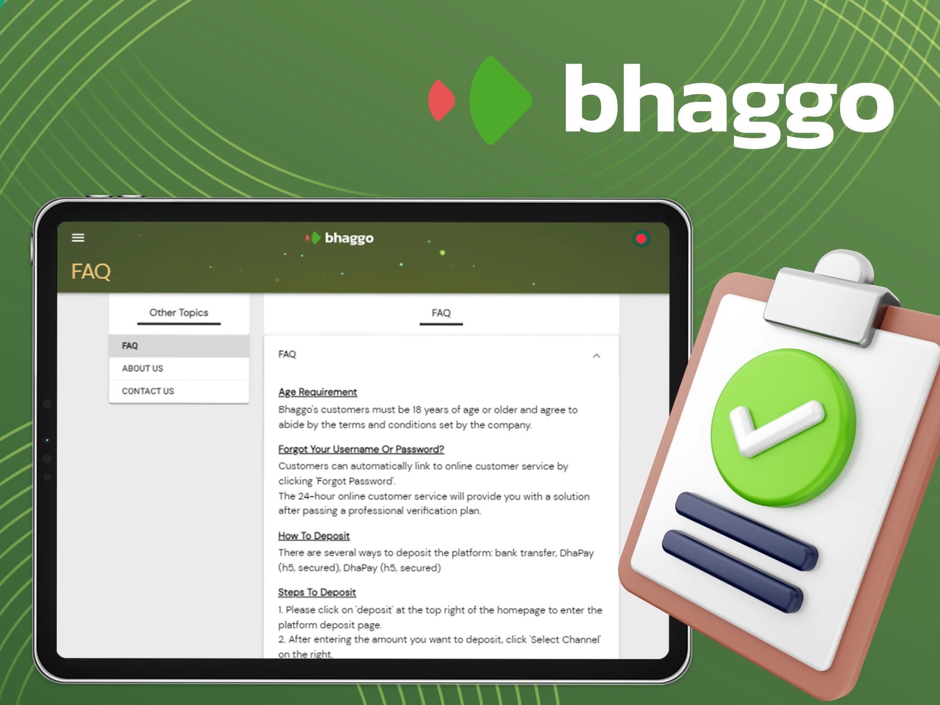 Are there any conditions that a player must fulfill to play at Bhaggo online casino.