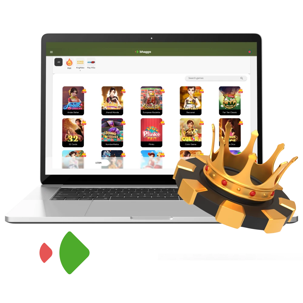 Fun table games at Bhaggo casino.
