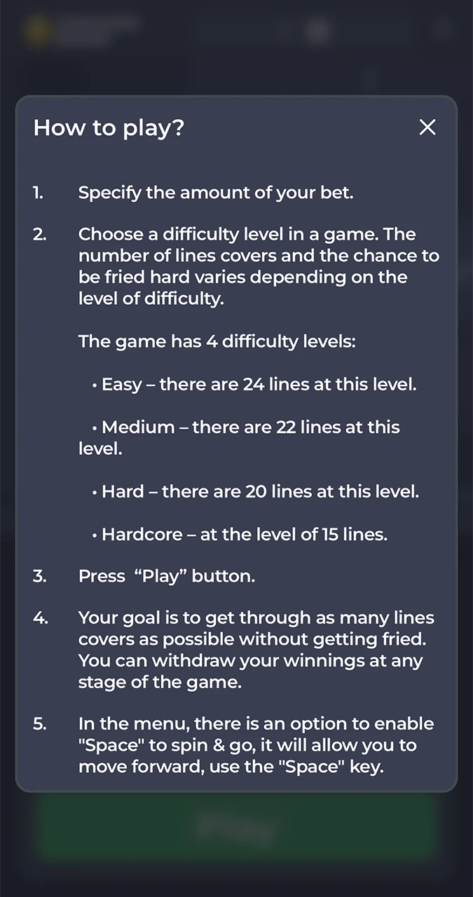 Instructions for the Chicken Road game, which is available at Bhaggo Casino.