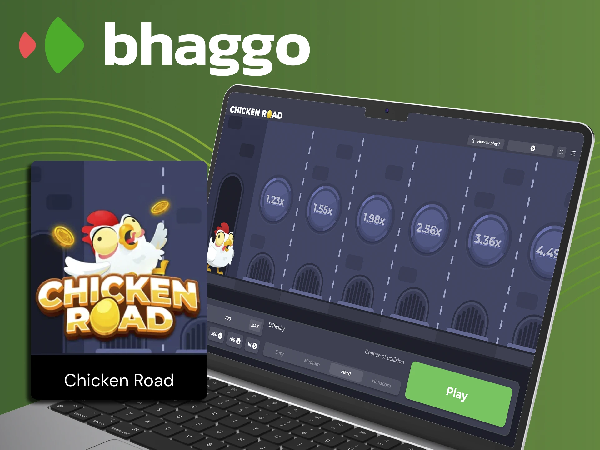 Try the Chicken Road game for free at Bhaggo Casino to gain experience and confidence.